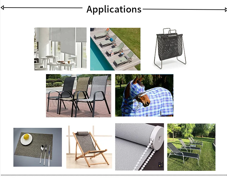 Customized Wholesale PVC Furniture Flex Fabric Tarpaulin Woven Polyester PVC Fabric for Beach Chair