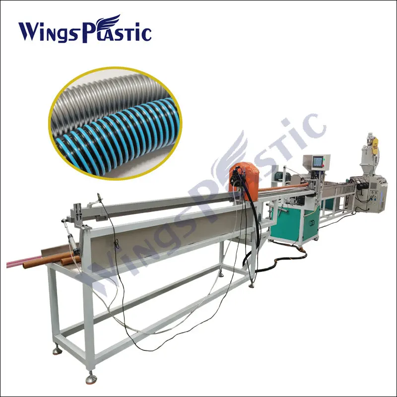 Plastic Eva Vacuum Cleaner Hose Machine/EVA Swimming Pool Spiral Hose Production Line/Vacuum Cleaner Hose Extrusion Equipment