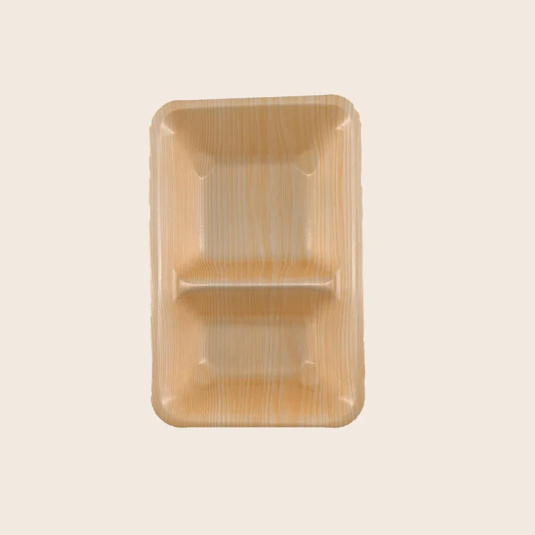 Recyclable Circular black food mooncake integrated plastic tray for household and commercial use
