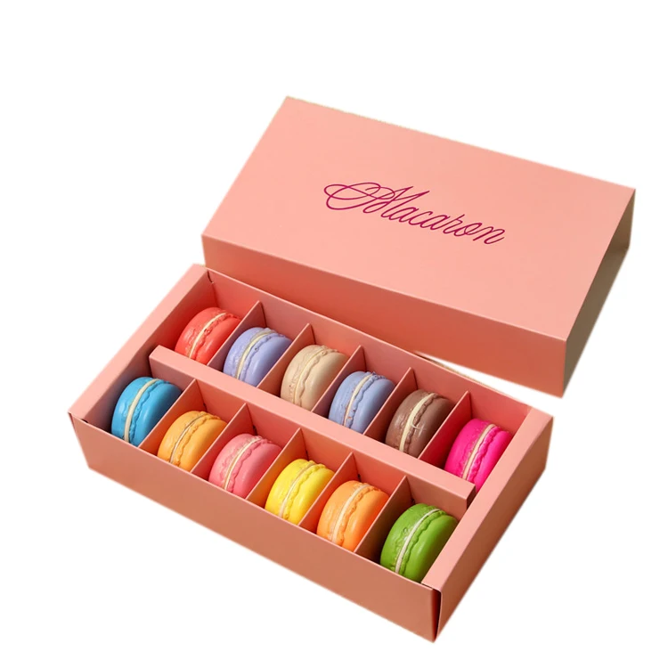 Customized food storage macaron packaging box