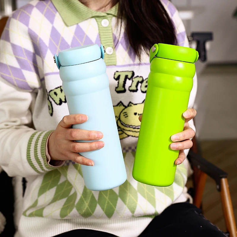 Everich BPA free 2023 new trend New caps stainless steel termos Insulated hot water bottle