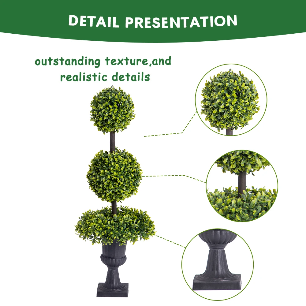 PZ-1-132 Hot Sale Faux Green Realistic Leaves Plant Artificial Cypress Tree with Plastic Nursery Pot for Indoor Outdoor Decor