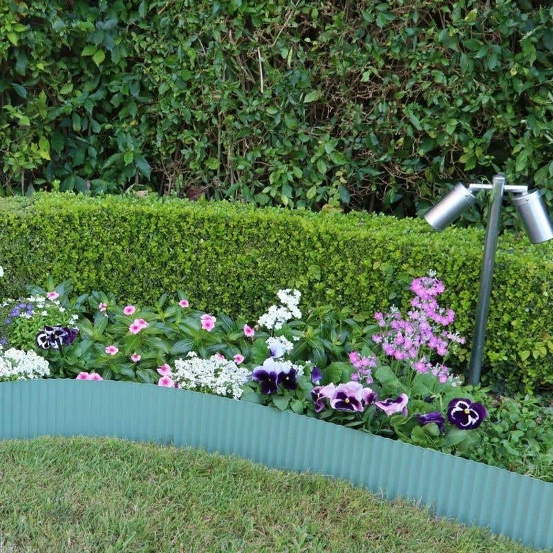 6 inches tall Corrugated Metal Garden Edging Sturdy Border Perfect for DIY Flower Beds and Landscaping Borders