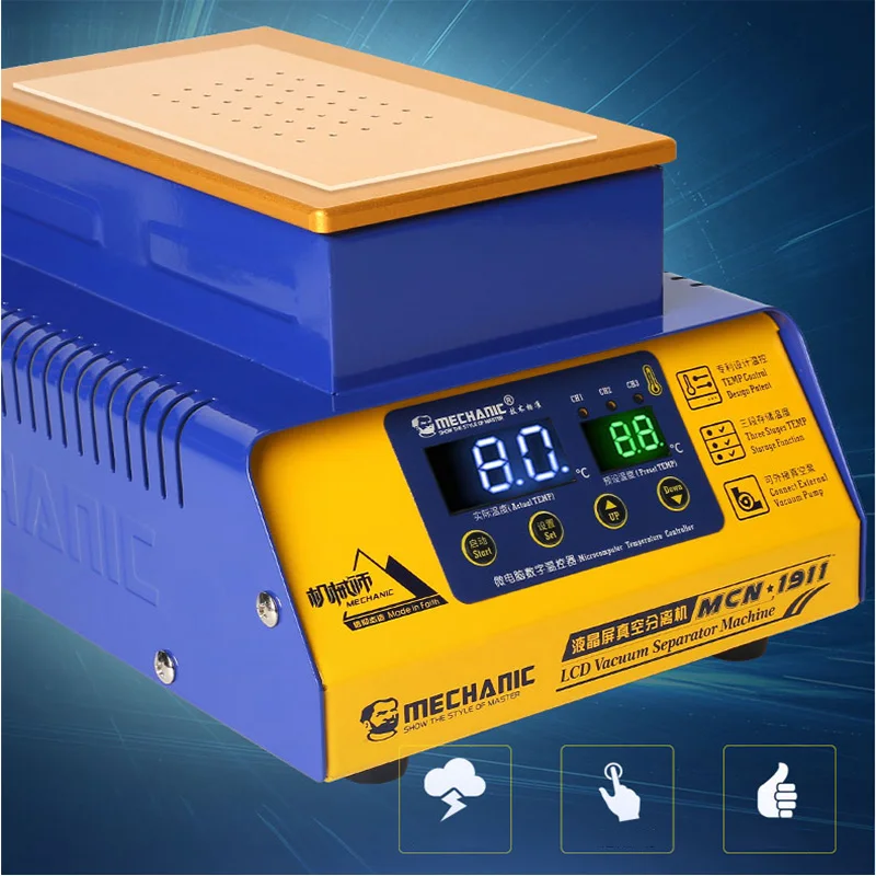 MECHANIC MCN 1911 Built-in Vacuum Pump Phone LCD Touch Screen Separator Machine 7 Inches Phone Repair Separation With Auto Sleep