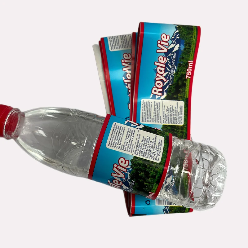 Factory Customized pvc shrink Wrap label Plastic Shrinking Sleeve label Drink water bottle label