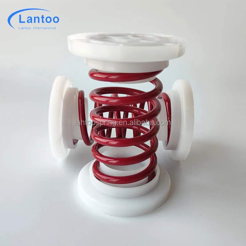 Exercise Gymnastics Floor System Music Wire Compression Spring With Plastic Caps