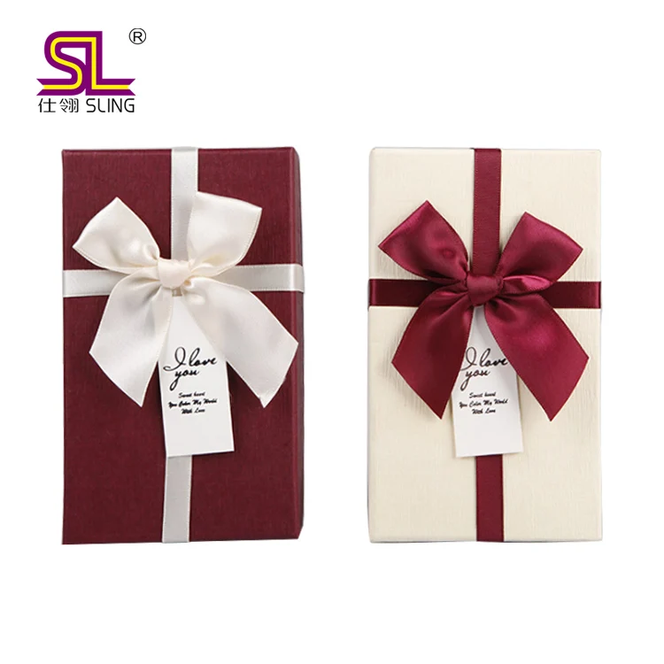 Grosgrain Decorative Bow Gift Wrapping Cross Band Ribbon Bow Pre Tied Satin Custom Bows