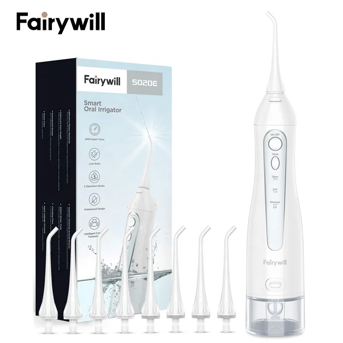 Fairywill FW 5020E deatal зубная щетка зубов приятно выбрать пик H2O B Оральный ирригатор Флоссер импульсный для полости рта воды чувствовать себя цвета сахарной