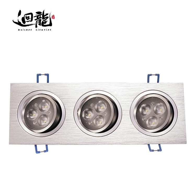 
Surface Mounted Downlight Supermarket multiple 3 heads focus led grille light 