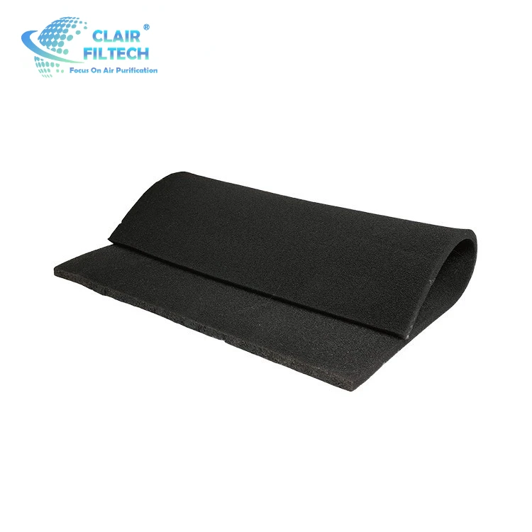 Water Purification Fiber Filter Media Air Carbon Filter For Carbon Filter Foam