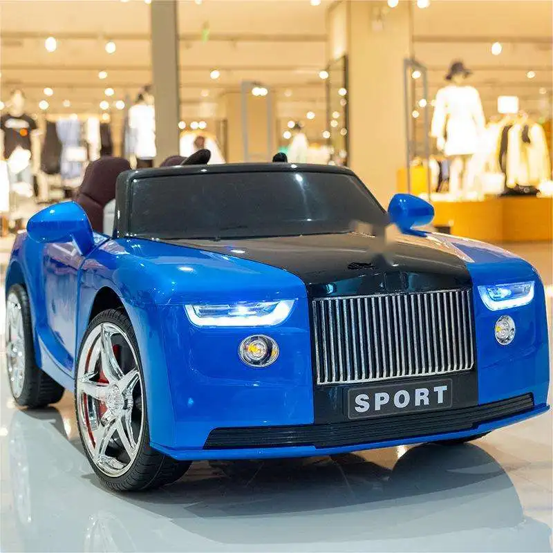 Factory sales high quality children remote control electric car double seat 12V battery electric ride-on car for kids to drive