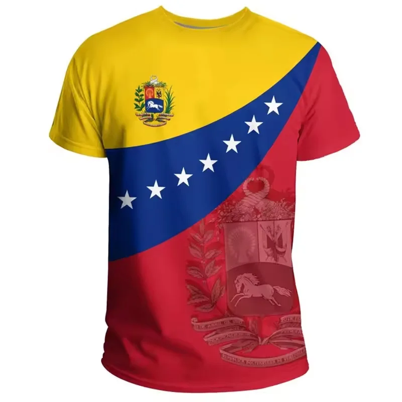 Низкая цена на заказ 3D печать дышащая унисекс футболка Venezuela Флаг футболки для мужчин и женщин