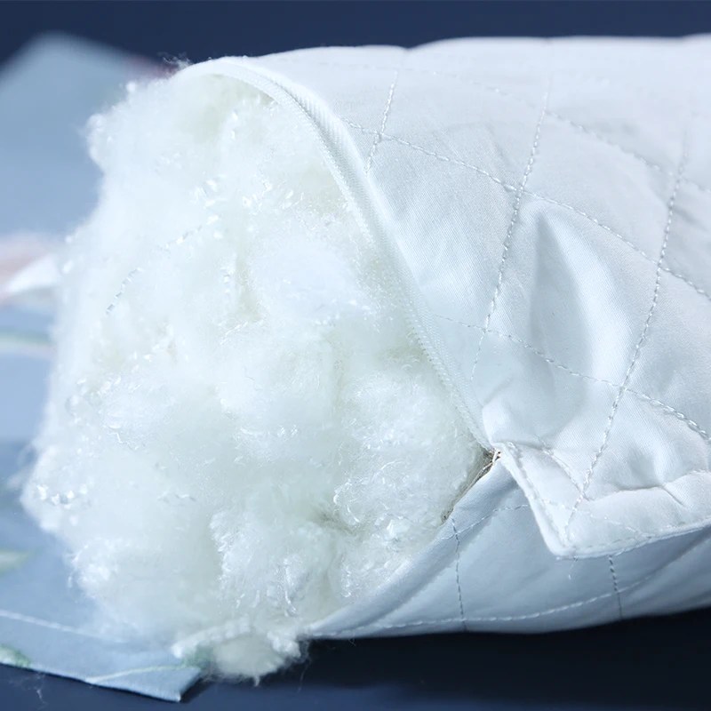 Дешевый химический чистый белый очень глянцевый гладкий Полиэфирное штапельное волокно