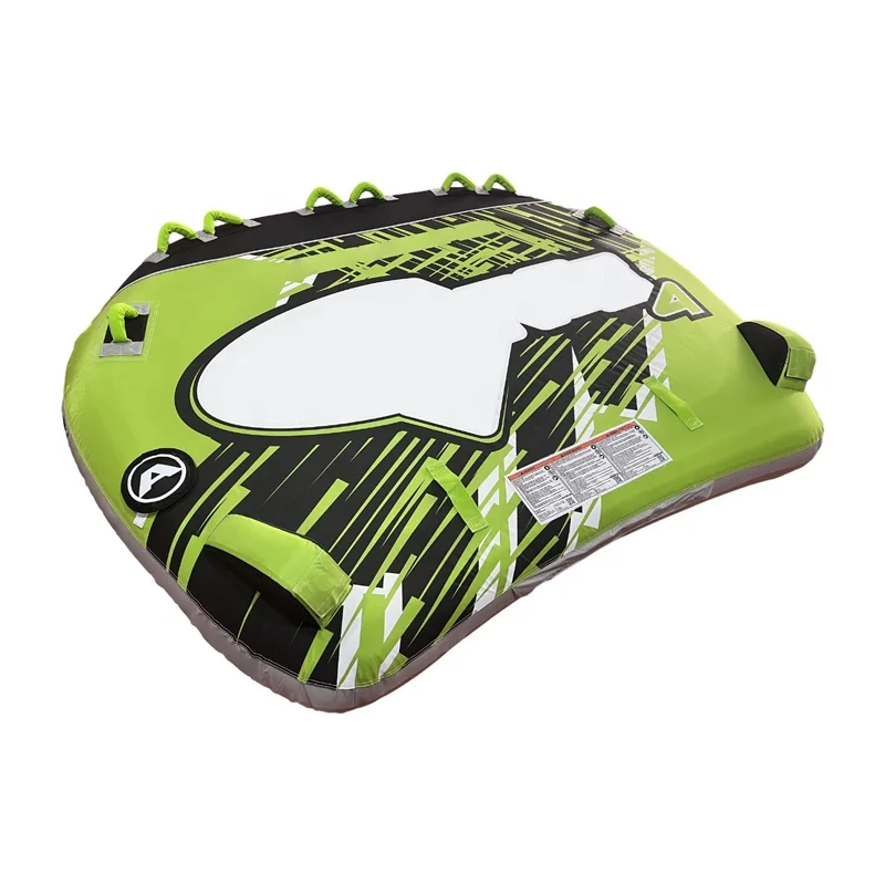 Inflatable towing tube for 4 riders, surf equipment for adults, environmentally friendly PVC and nylon material