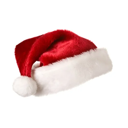Wholesale Custom Christmas Hat Winter Santa Hat Felt Plush Velvet Christmas Hats In Bulk