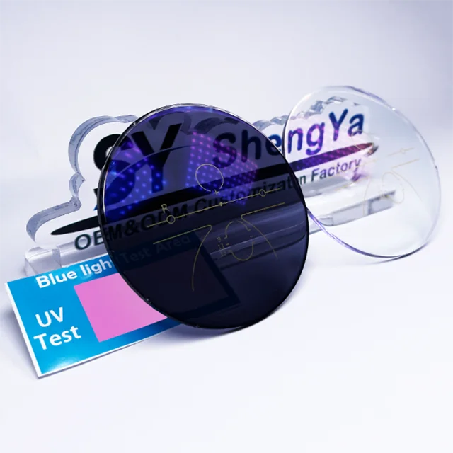 1.56 hmc Progressive Blue Cut UV420 photo spectacle lentes opticos optic optical progressive anit blue photochromic lenses lens