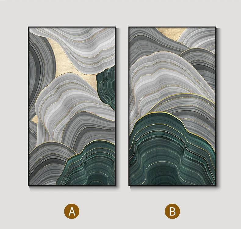 Modern Simple Abstract Wall Artwork High Quality Vertical Easy Hanging Landscape Painting