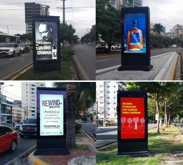 Waterproof Sun Readable Kiosk Ip65 5000 Nits Advertising Outdoor Digital Signage43 55 65 75 86Inch Display Totem Customized