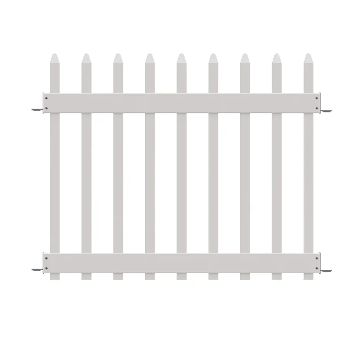 Outdoor Garden White Cheap Privacy PVC Vinyl Picket Fence Panel And Gate Hot Sale