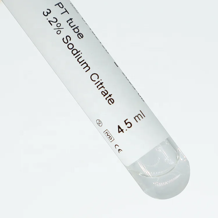 OEM blue top evacuated blood collection tubes 3.2% sodium citrate