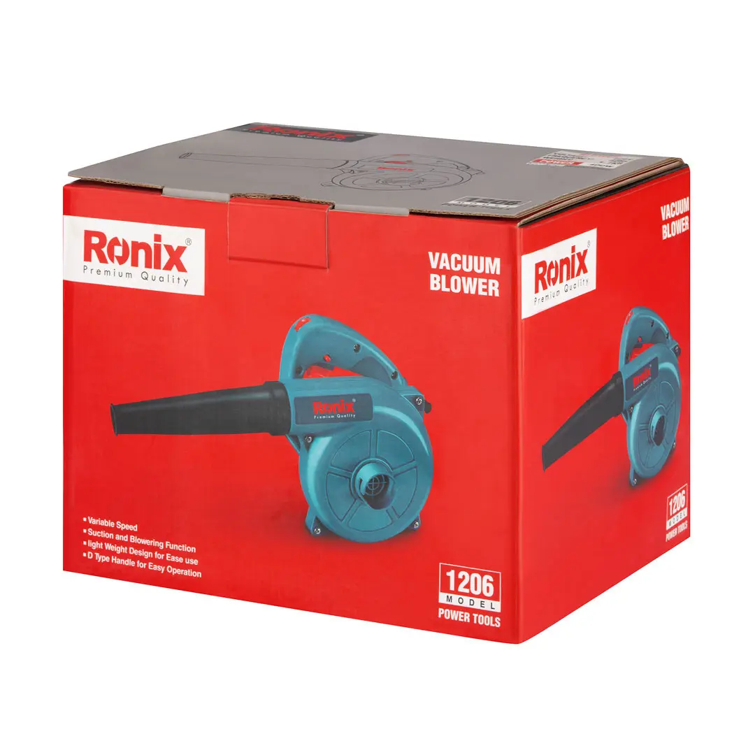 Ronix 1206 Upgraded Industrial Blow and Suck Dual Action Computer Cleaning 500W Dust Removing Vacuum Cleaner Electric Air Blower