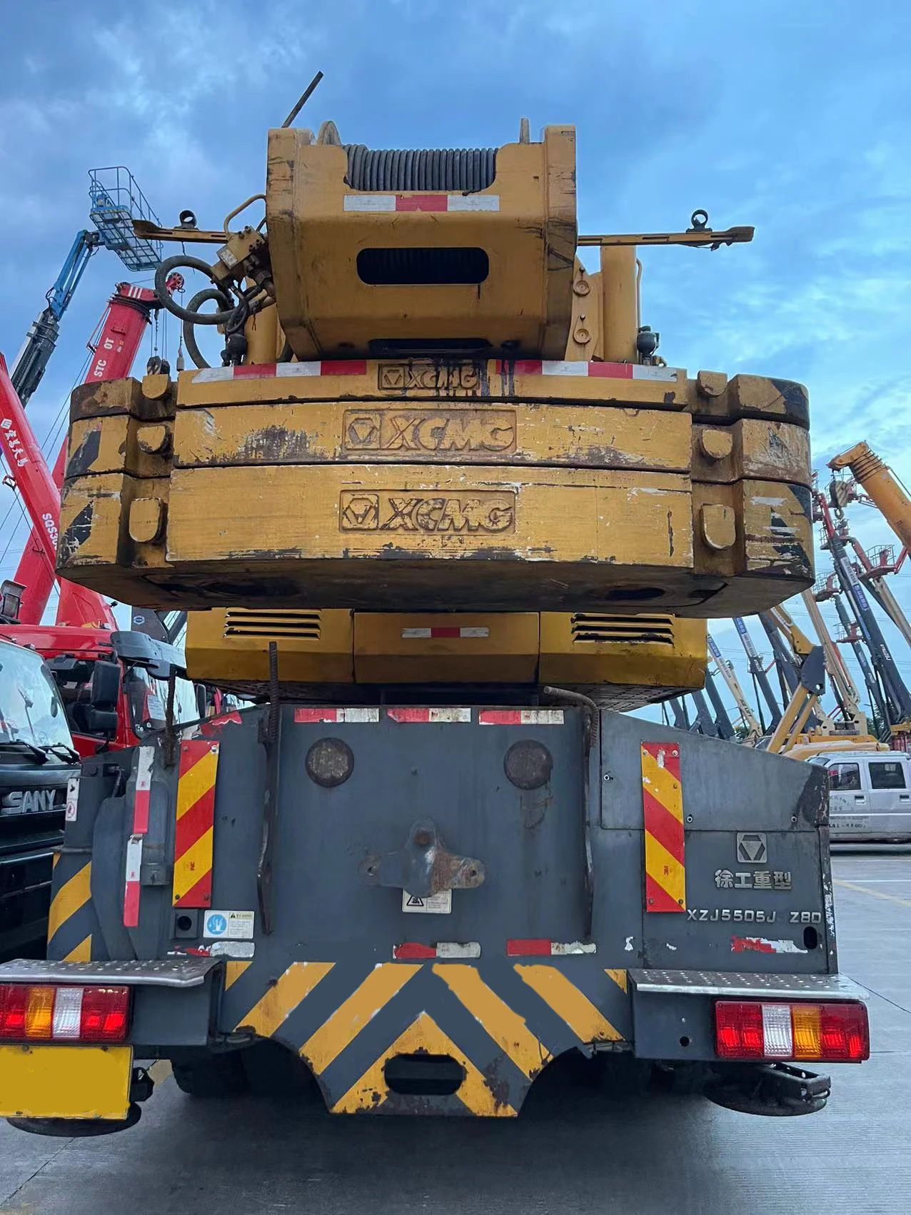 The Second Hand XCMG XCT80 80 Tons  Used Mobile Truck Crane for sale