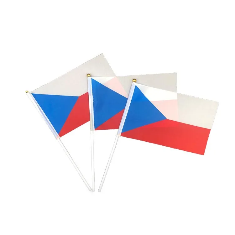 Hn 2024 European Championship Hand Flag Waving Flag 100% Polyester Flags European Countries for Football Game