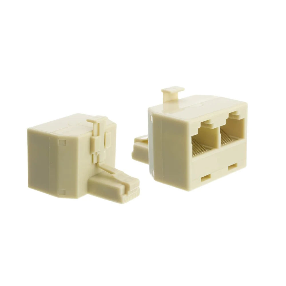 Ivory  RJ45 8P8C Coupler Connector Ethernet RJ45 Splitter