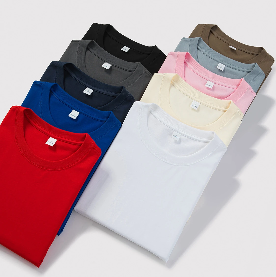 260 Gsm Blank Cotton Mens Hip Hop Drop Shoulder T-Shirts Streetwear Oversized Simple T Shirt For Men