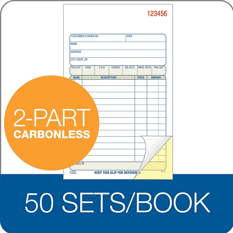 
Customized Duplicate Form CNR Paper Cash Receipt Book Contractor Invoice 