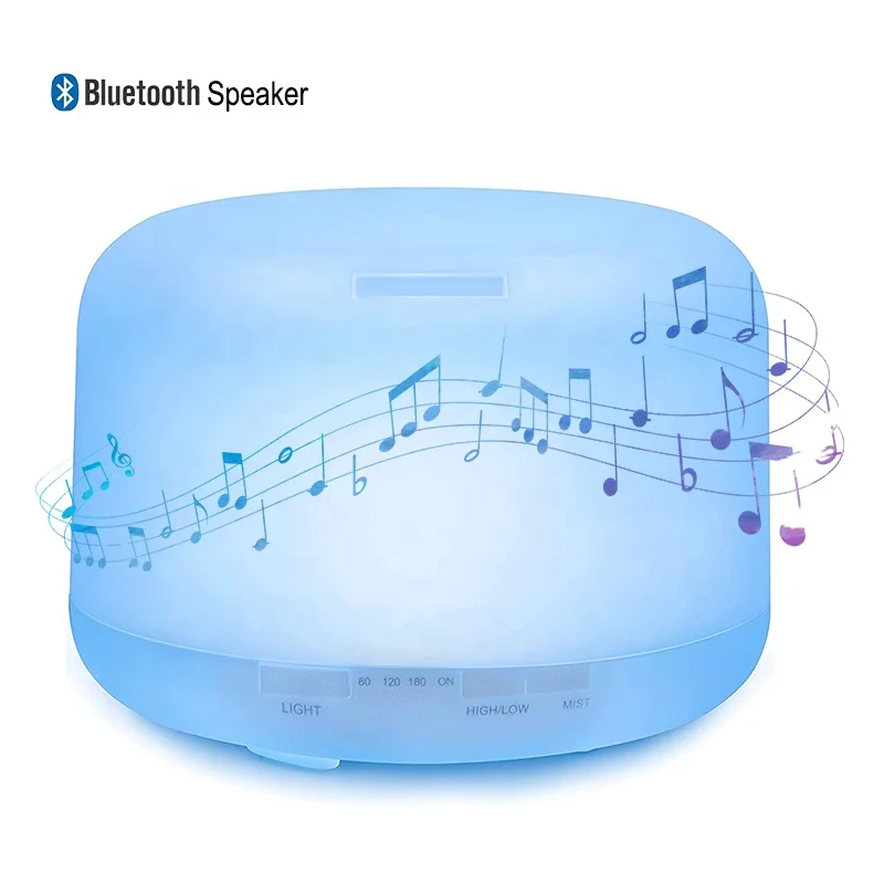 Electric Portable Ultrasonic Aromatherapy Scent  Bluetooth Air Humidifier Music Speaker And Rechargeable Aroma Diffuser