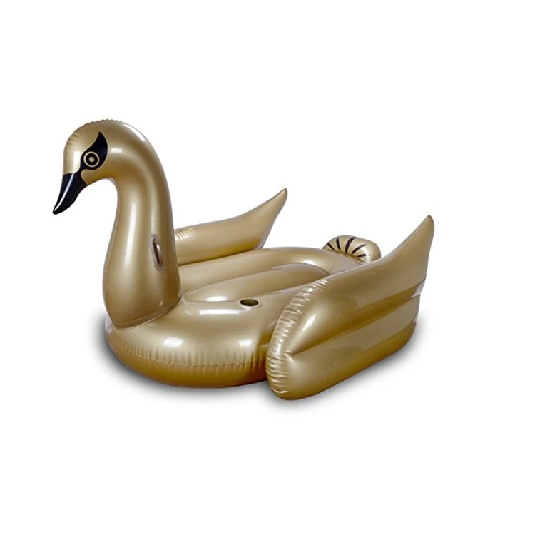 Wholesale Jumbo Gold Swan Pool Float Inflatable Pool Floating Toys