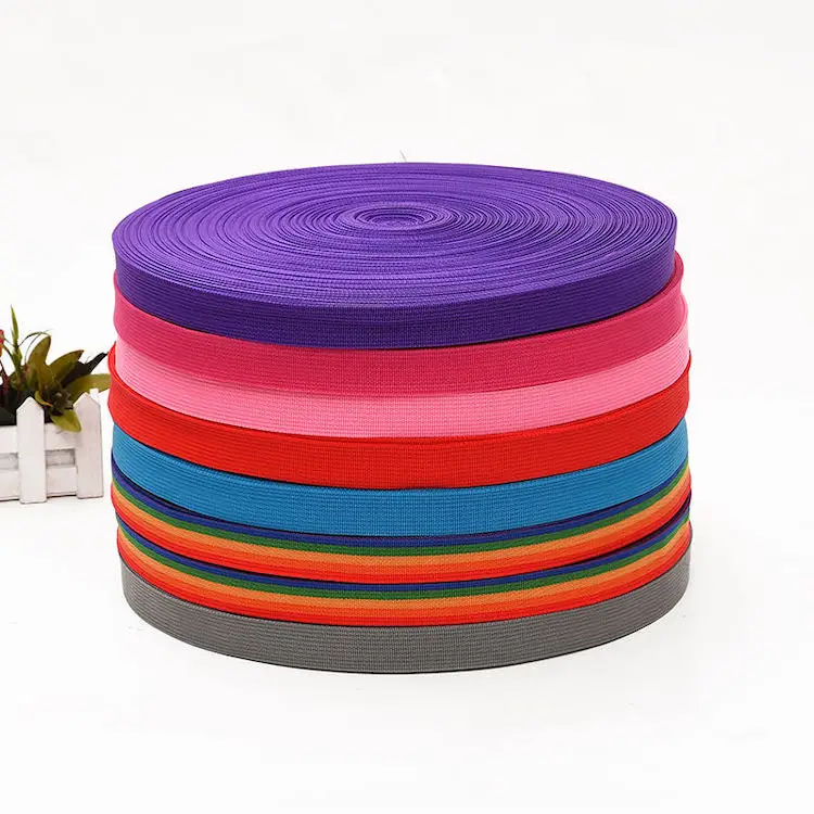 
OEM Webbing Luggage Belt Durable Polypropylene Webbing Lightweight Dog Leash Webbing 