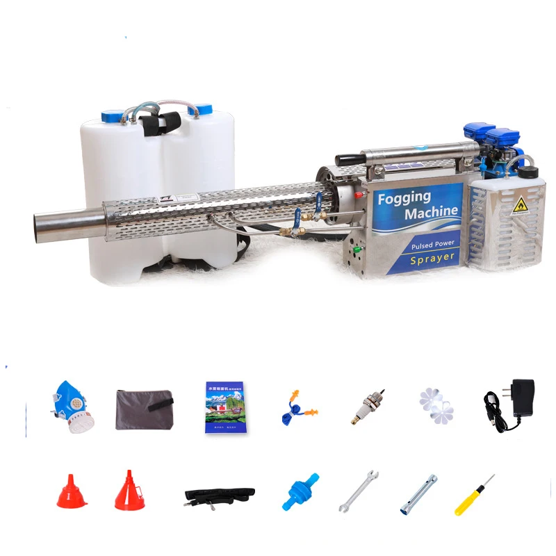 100L Sterilization pulse fog machine Agricultural greenhouse fruit tree rice field spraying machine