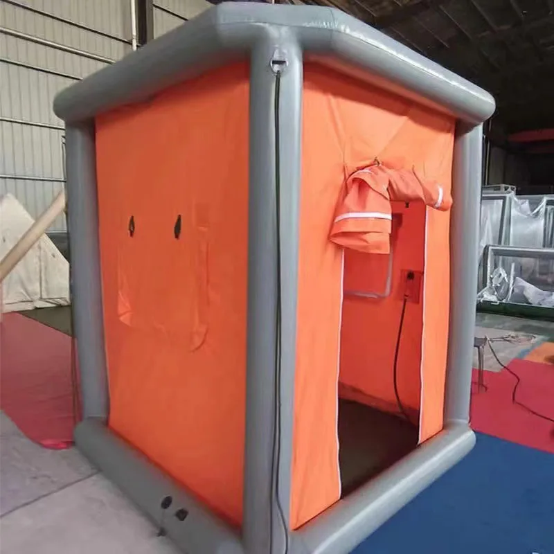 Customizable High Quality Tents for bathing and disinfection PVC Inflatable column for inflatable tent Decontamination tent
