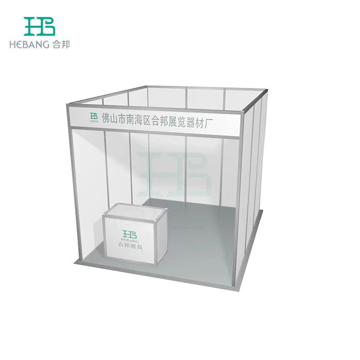 3X3M Exhibition Booth With Counter Aluminum Customized Exhibition Booth Display Trade Show Stand