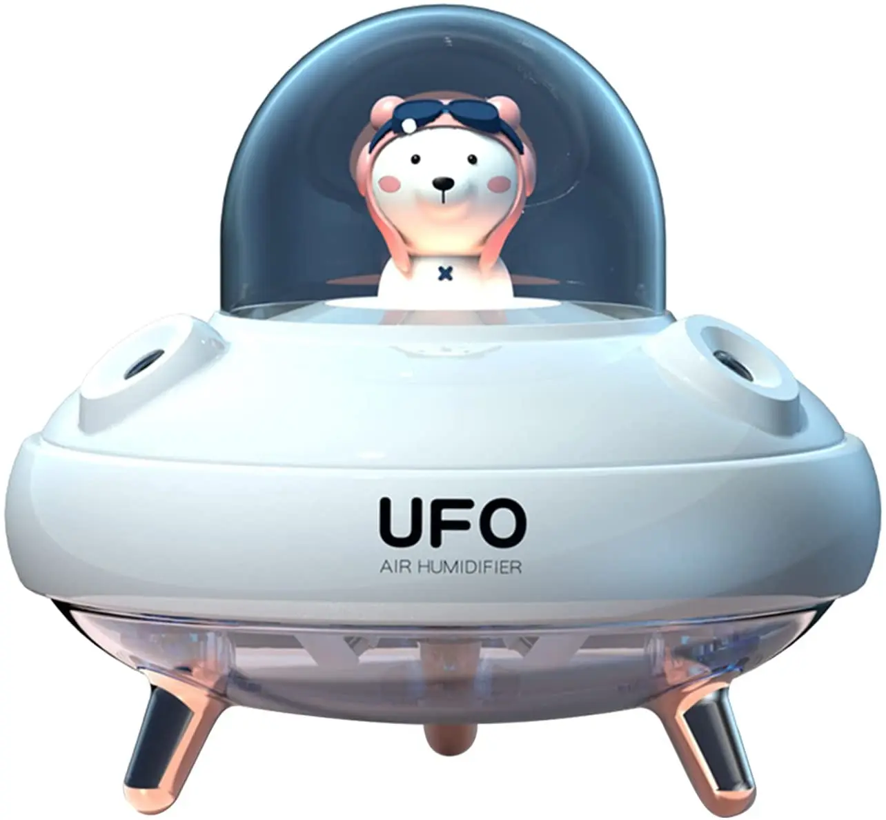 Amazon Hot Selling UFO Toy Atomizer Water Meter Ultrasonic Quiet Desktop Mini USB Aromatherapy Humidifier