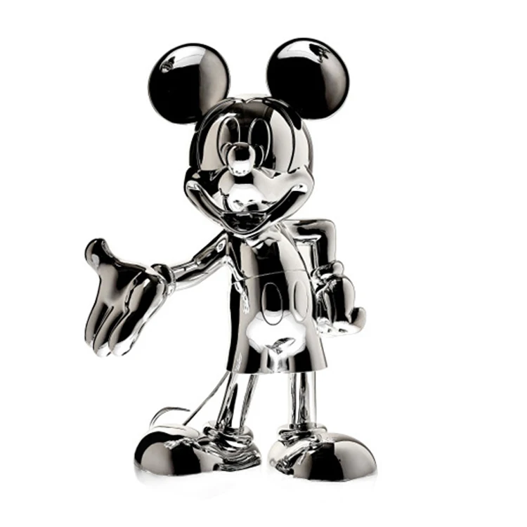 Popular Cartoon Fiberglass Cartoon Life Size Mickey Mouse Statue for Sale