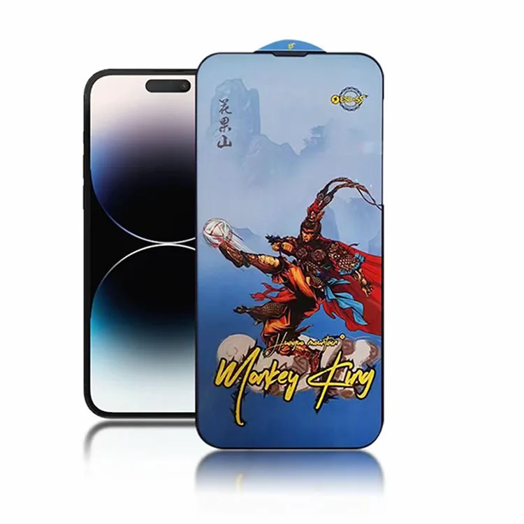 Premium Monkey King ESD  anti-static/anti dust screen protector  tempered glass for iphone 15 14 13 12 11 pro max XR XS MAX