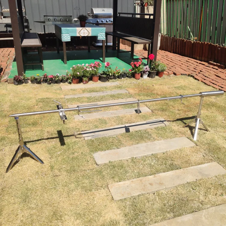 Factory wholesale custom Heavy Universal Hog Lamb Turkey Complete Grill Rotisserie Spit Charcoal Rod Motor Kit