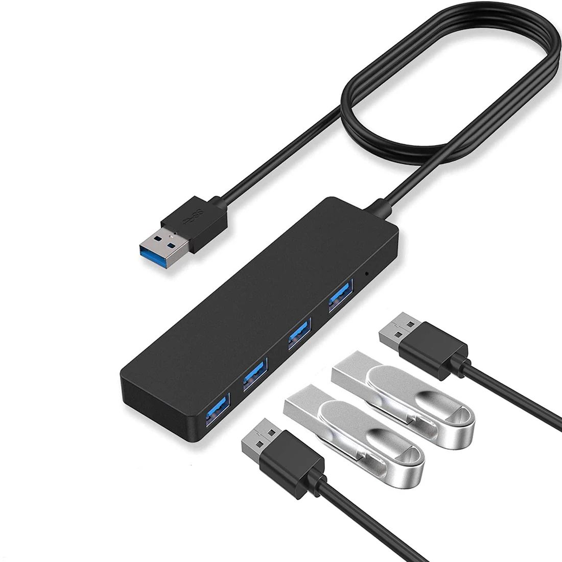 4 порта USB 3,0 концентратор Mini USB разветвитель многопортовый удлинитель с кабелем 1 м для настольного компьютера ПК PS4 ноутбуки thunderbolt