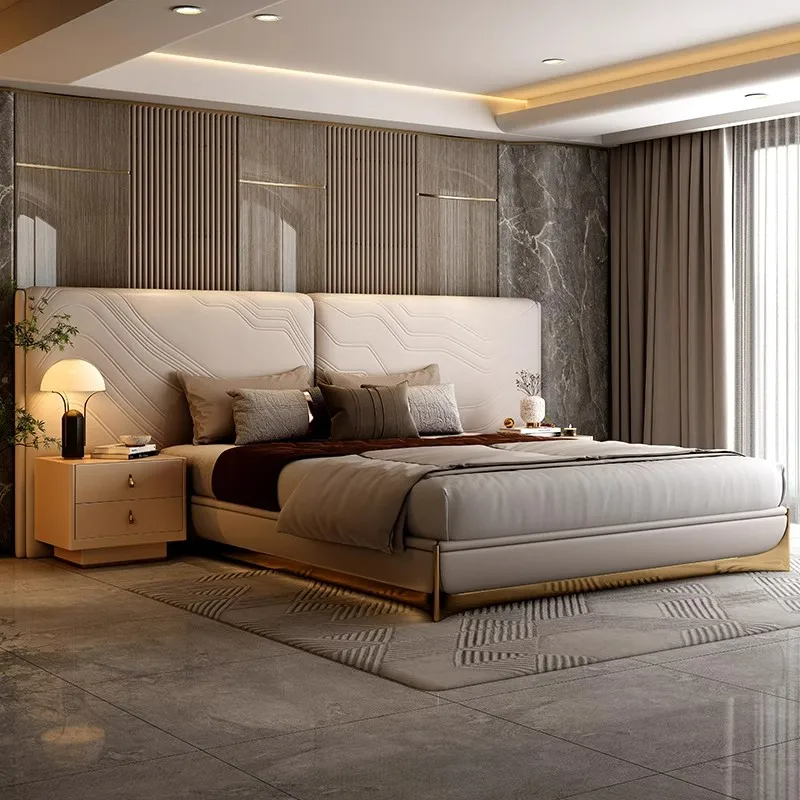 buy now! king queen bed frame set and headboard Bedroom Furniture Home Furniture Modern Melamine Bedroom Set