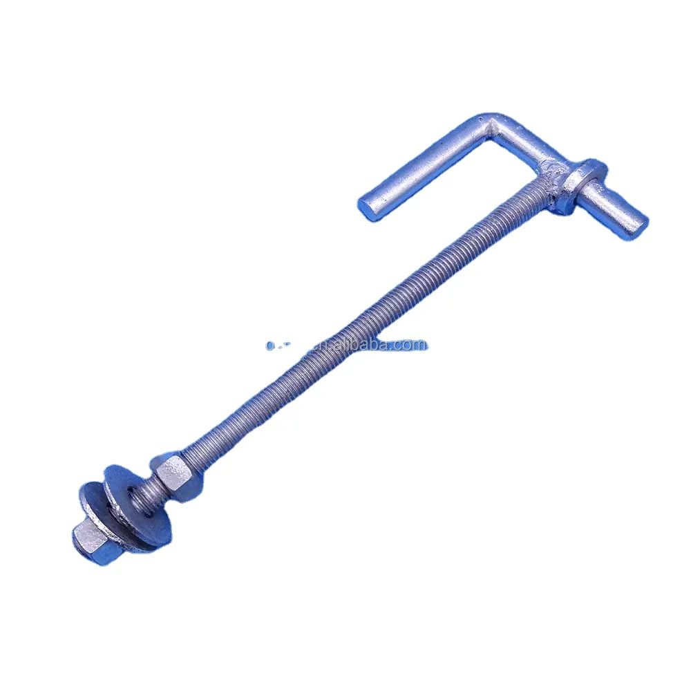 Высококачественные Аксессуары для зданий, изогнутый Якорный болт для основания, оцинкованный Якорный болт hdg в бетонном строительстве