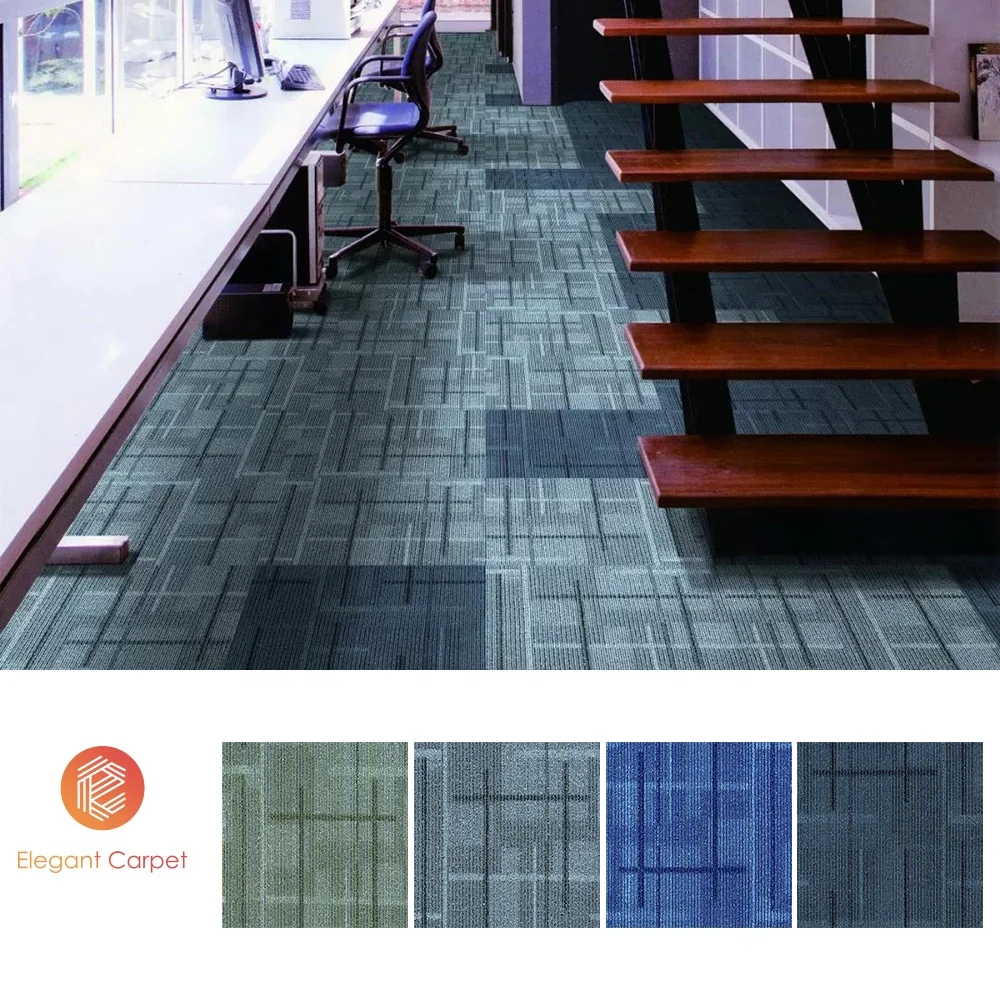 china manufacturer pattern bitumen backed removable heavy polypropylene commercial carpet tile