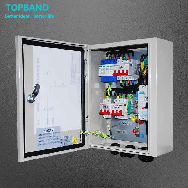 Factory 2~24 Ways solar pv dc combiner box For Solar System Array 4 strings combiner box