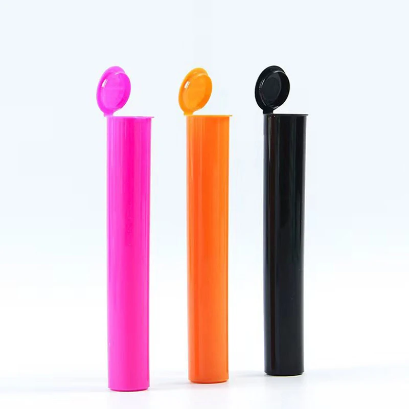 Wholesale customization Pop Top Child Resistance Tubes 13mm Diameter Plastic Tubes 72.5 96 116 120mm