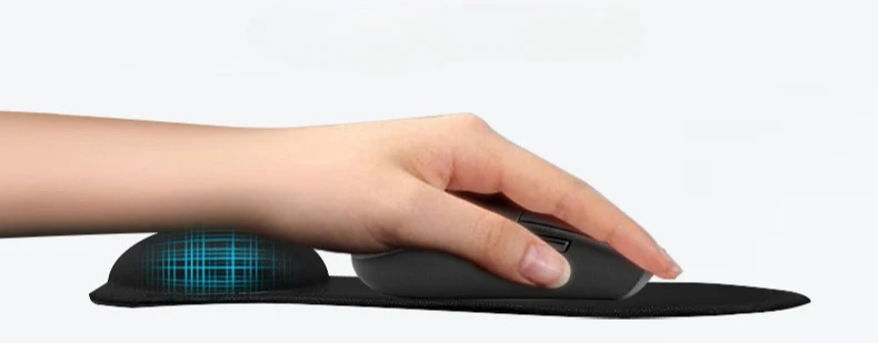 Manufacture Supplier Personalized Cheap Custom Logo Comfort Wrist Rest Support Premium-Textured Mouse Pad Mat With Waterproof