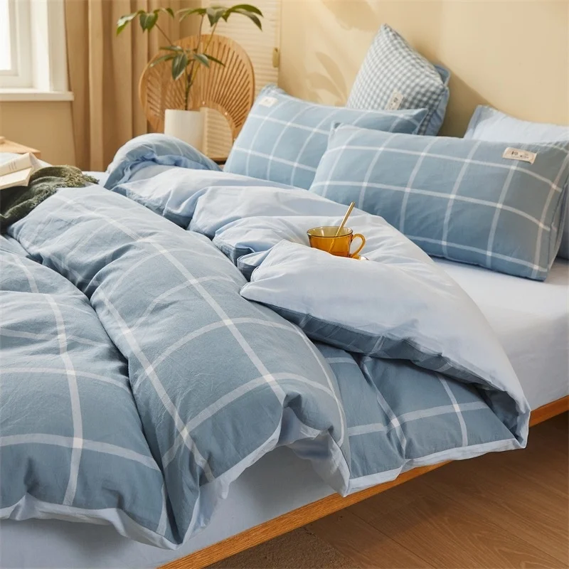 Factory High Quality 100% Cotton Bed Sheet Cotton Bedding Set Bedsheets Sets Duvet Bedding Set