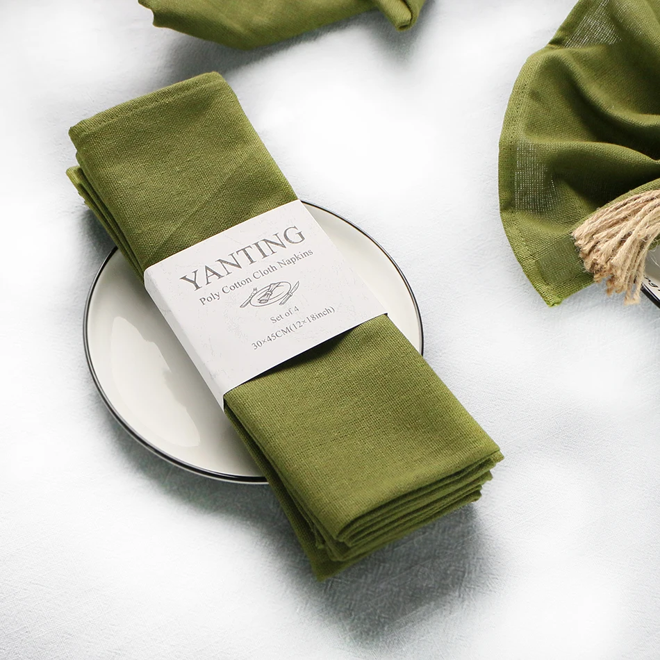 
Дешевая запасная ткань, салфетки, полиэстер, Столовые Салфетки для домашнего декора вечеринок 