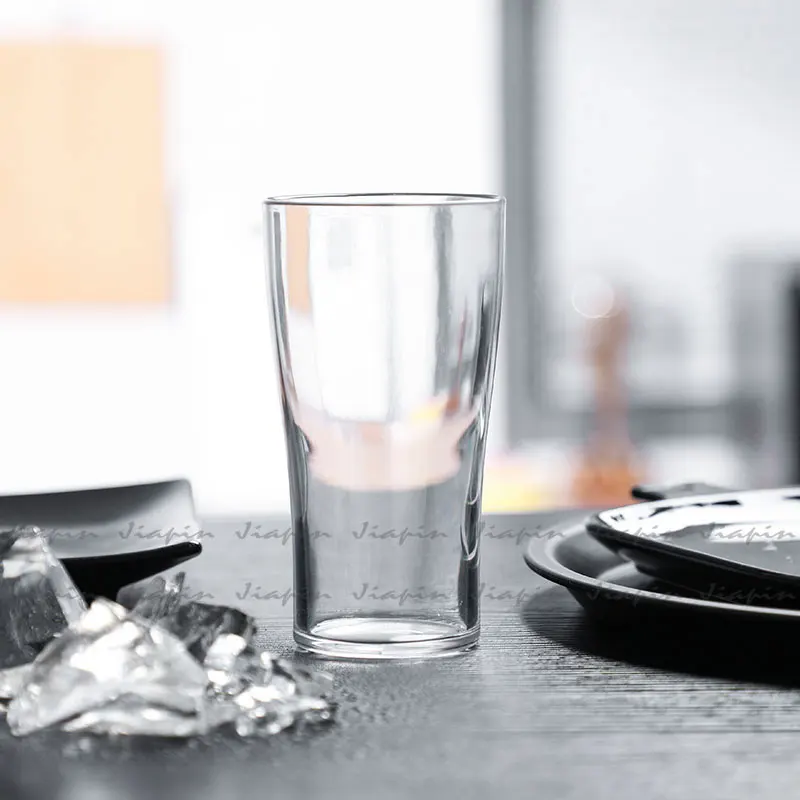 14oz Unbreakable Conical Schooner Glass Clear Polycarbonate Beer Glass 420ml Glass Cup